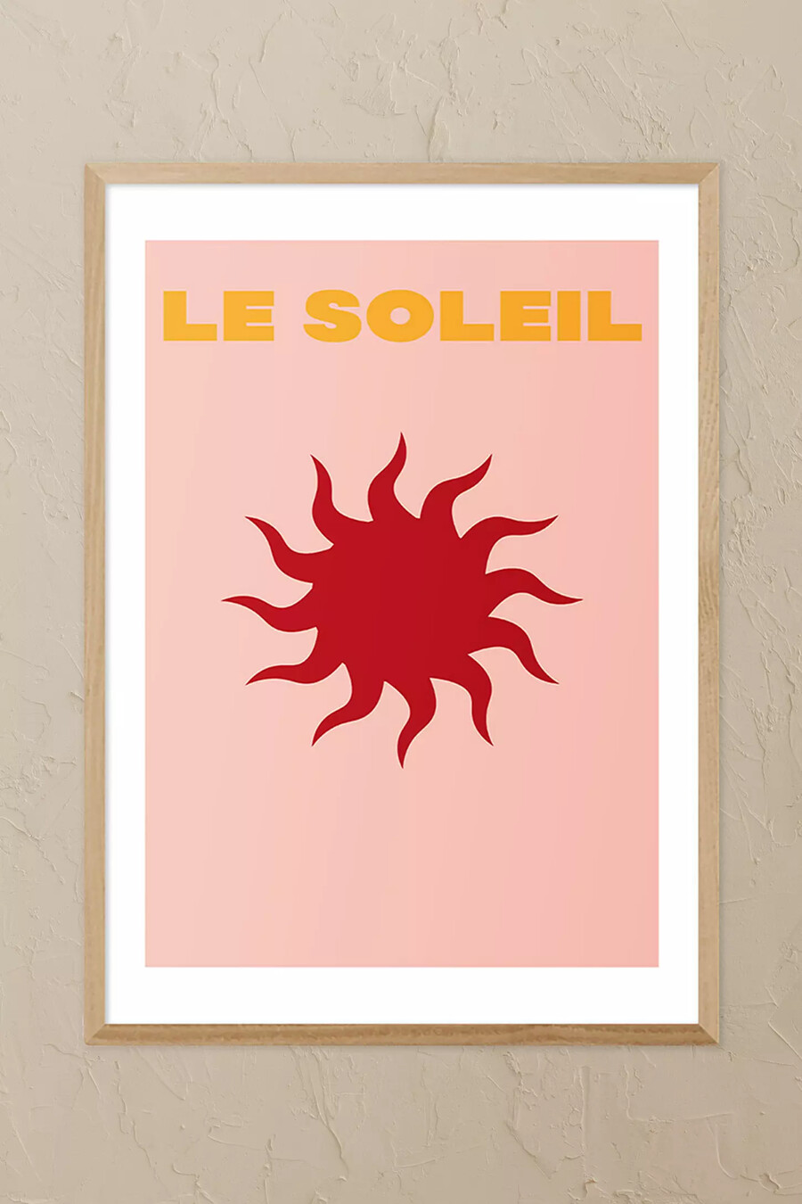 east end prints le soleil ek inramad väggkonsttavla