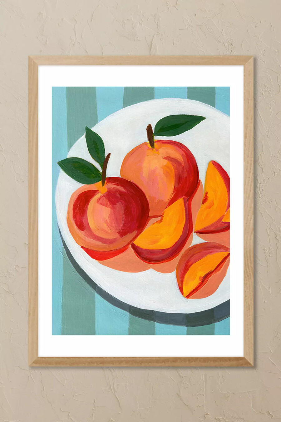 east end prints perfect peaches inramad väggkonst