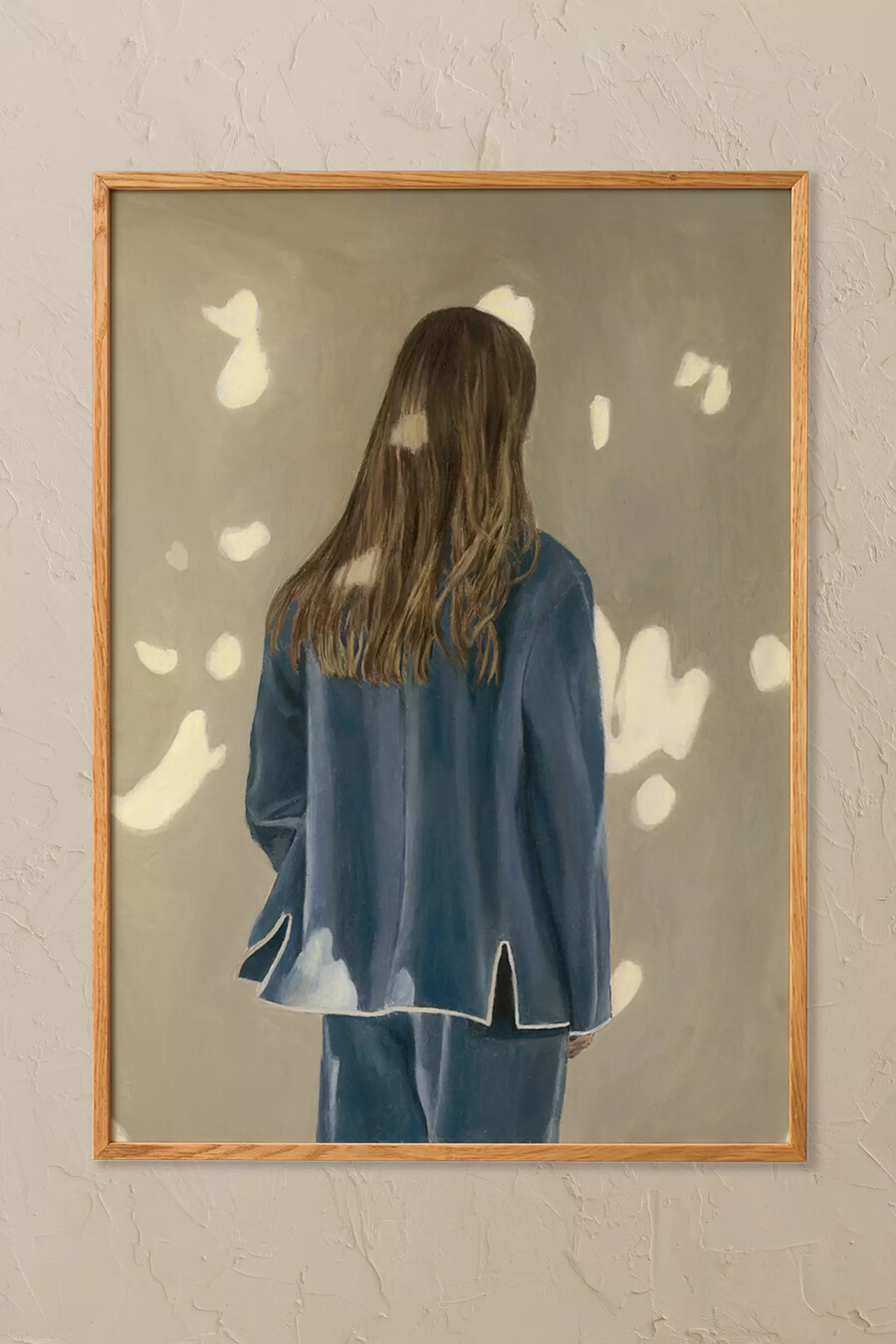 ljus och skugga av jonna valtner inramad väggkonst