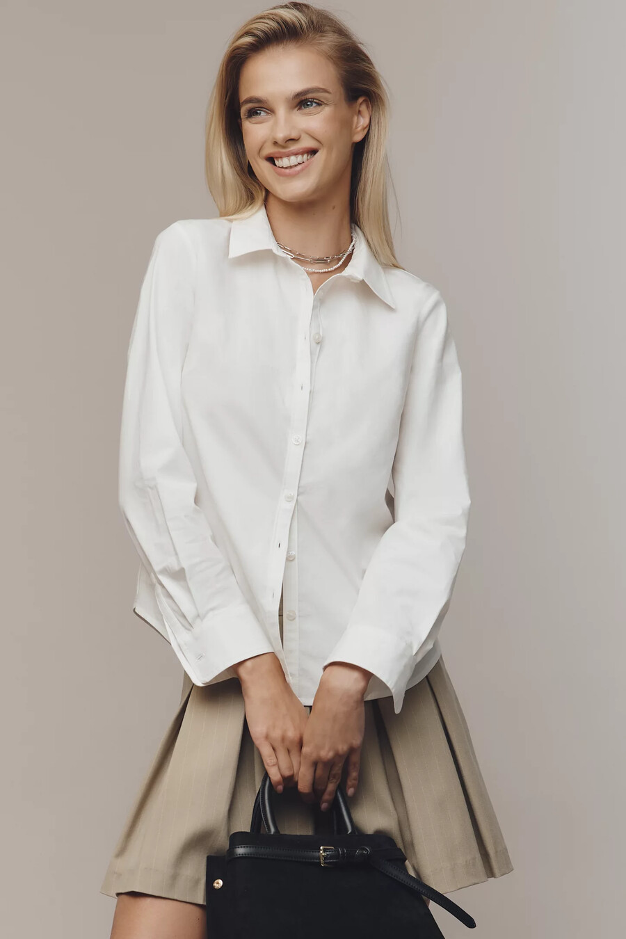 gracelyn slim buttondown-skjortan från maeve