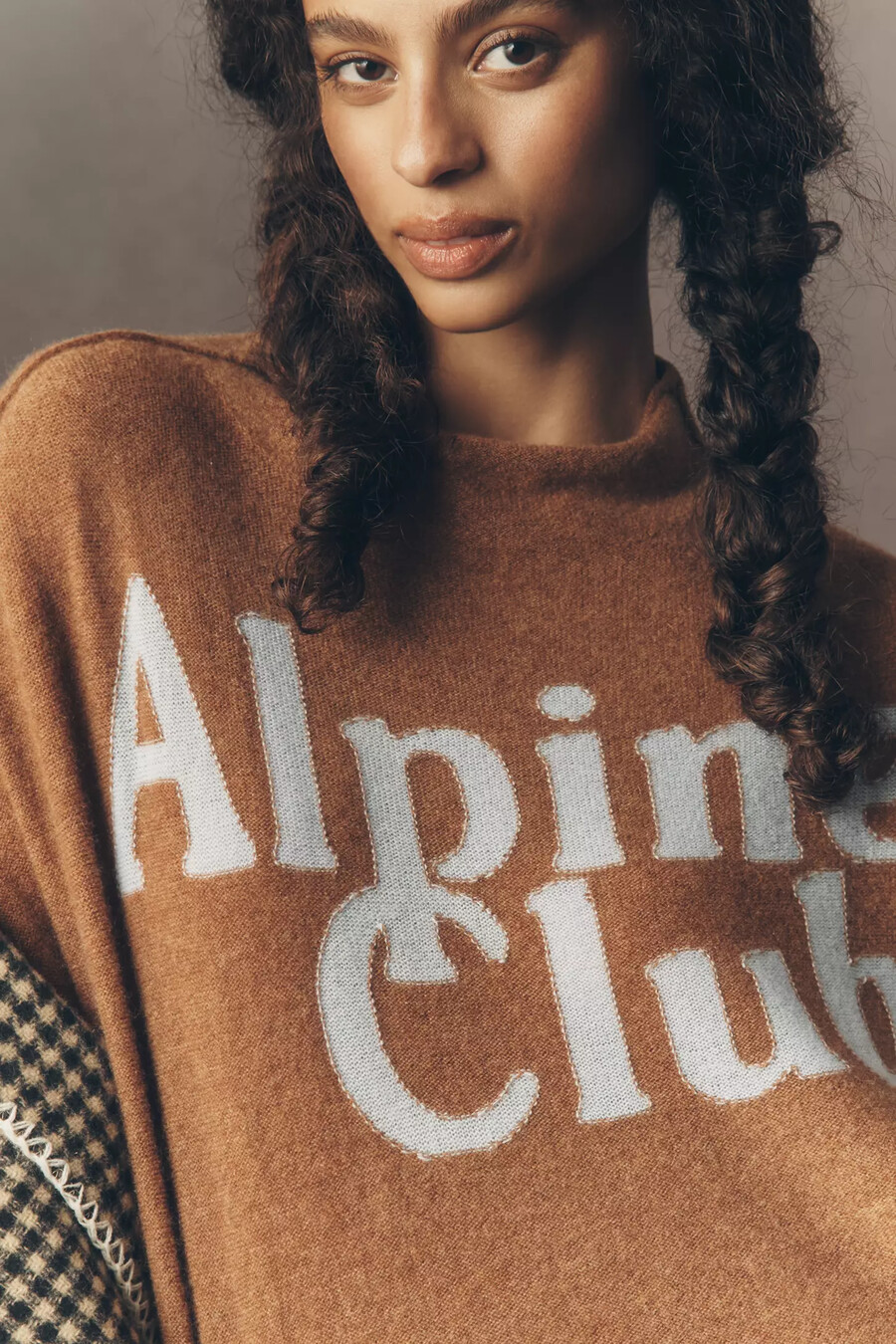 alani kashmirtröja med hög halsringning pullover