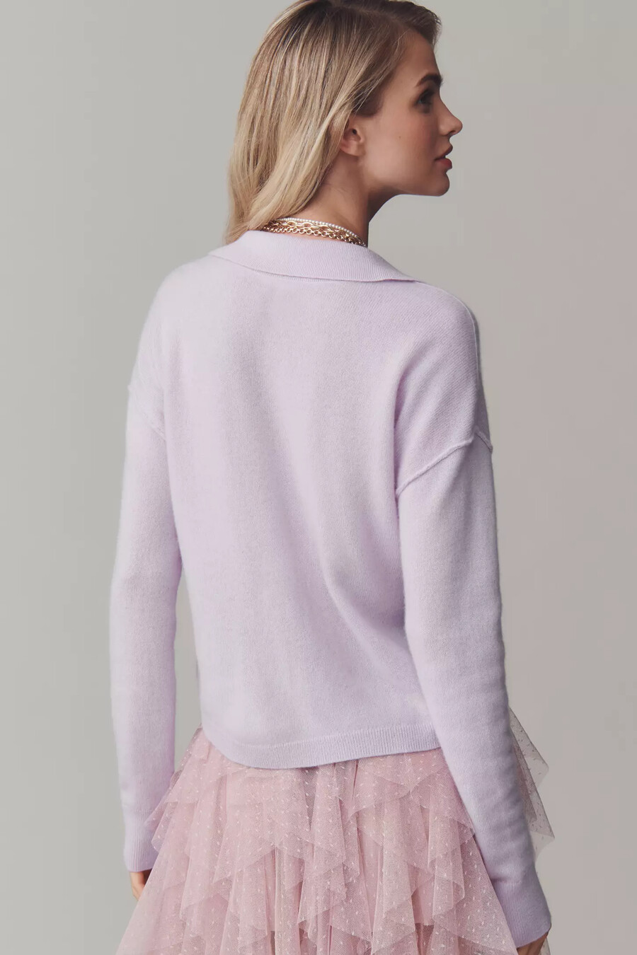 jensen cashmere cropped polotröja från pilcro