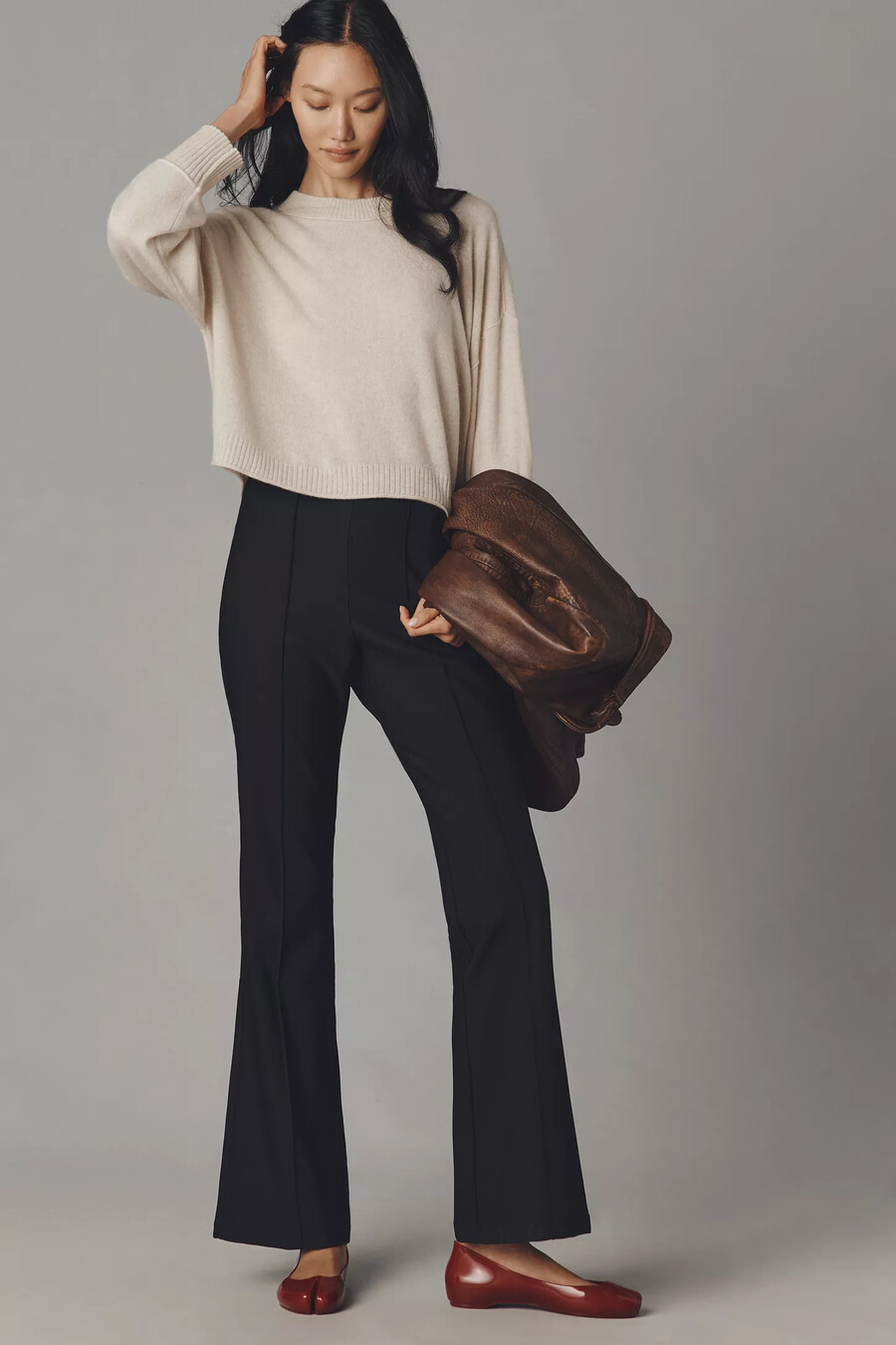 goldie cashmere långärmad rundringad tröja