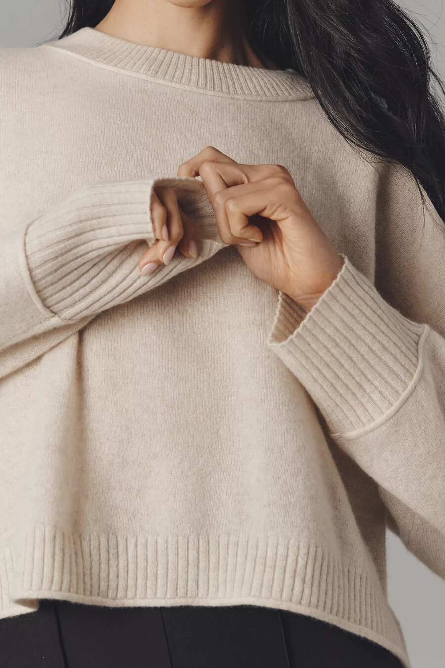 goldie cashmere långärmad rundringad tröja