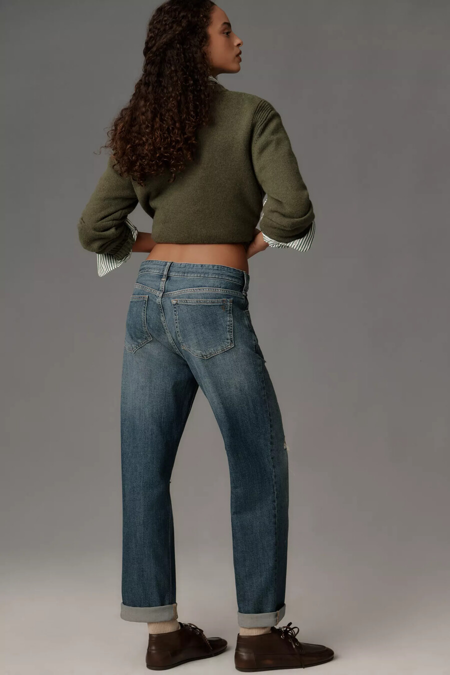 pilcro baggy boyfriend mid-rise relaxed jeans