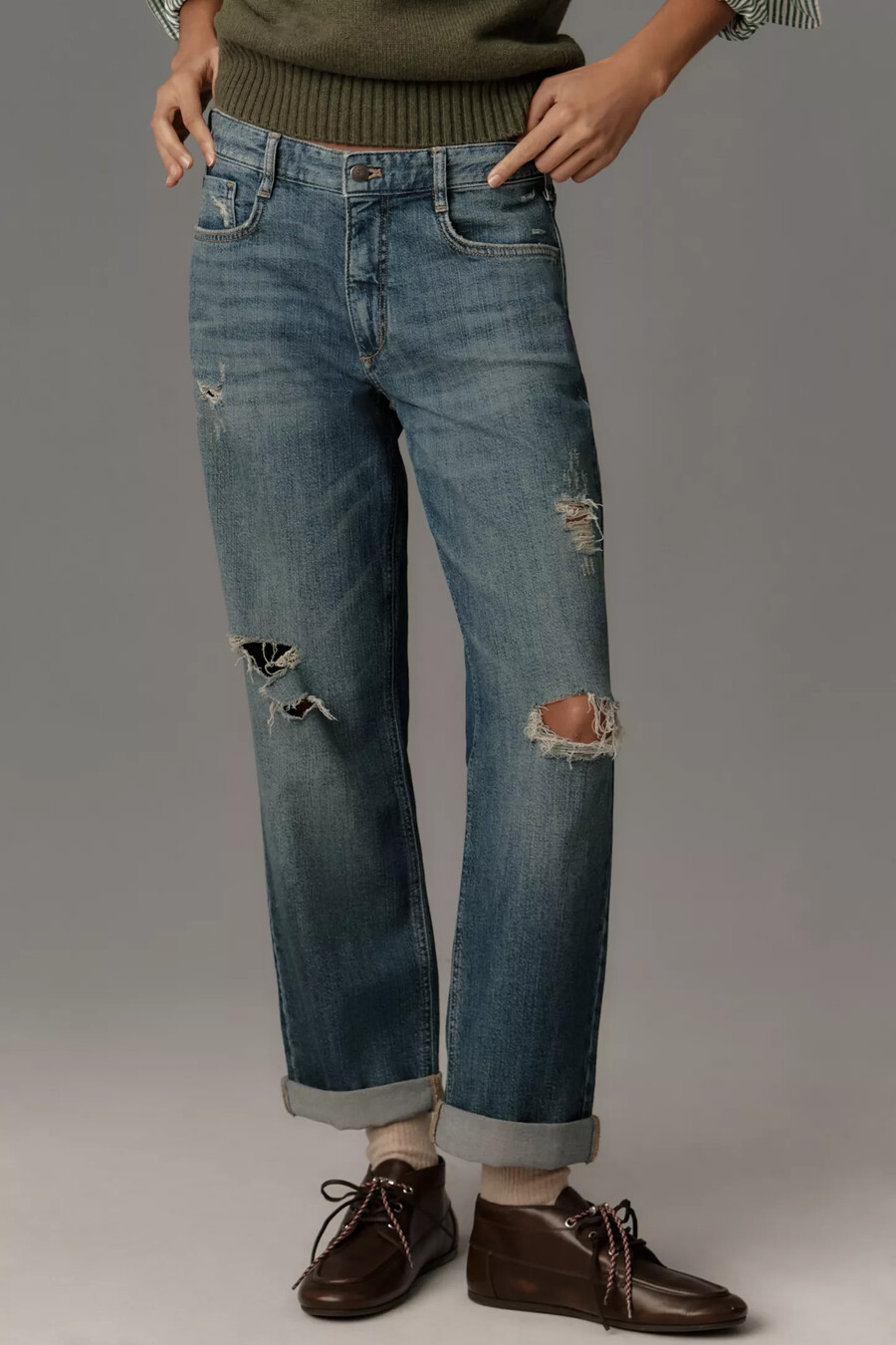 pilcro baggy boyfriend mid-rise relaxed jeans