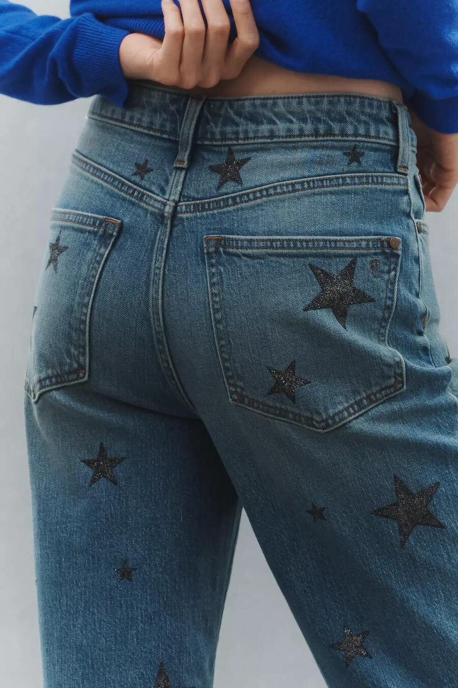 austyn high-made cuffed wide leg jeans från pilcro
