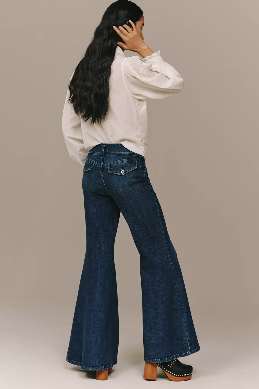 pilcro brigitte utsvängda jeans med hög midja