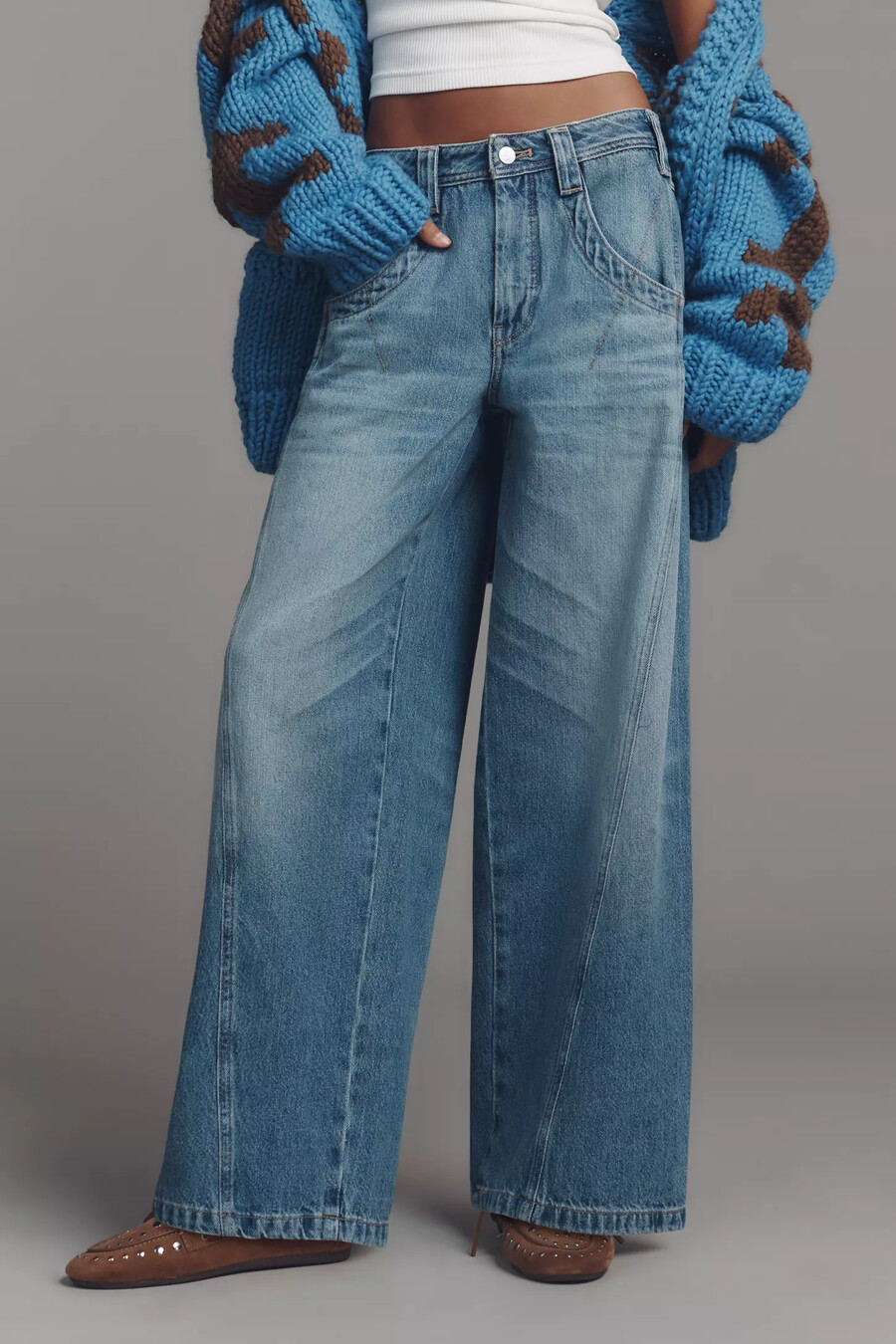 pilcro högmidjade avsmalnande jeans