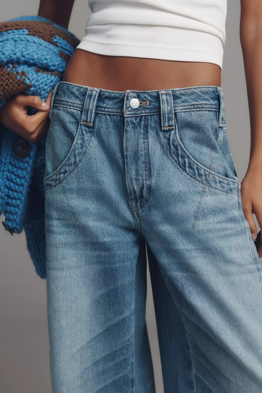 pilcro högmidjade avsmalnande jeans