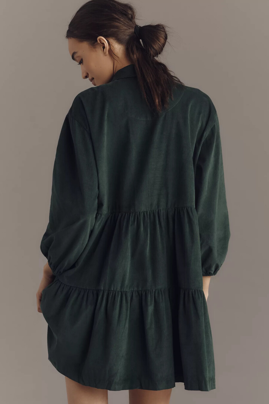 bettina tiered skjortklänning från maeve mini corduroy edition