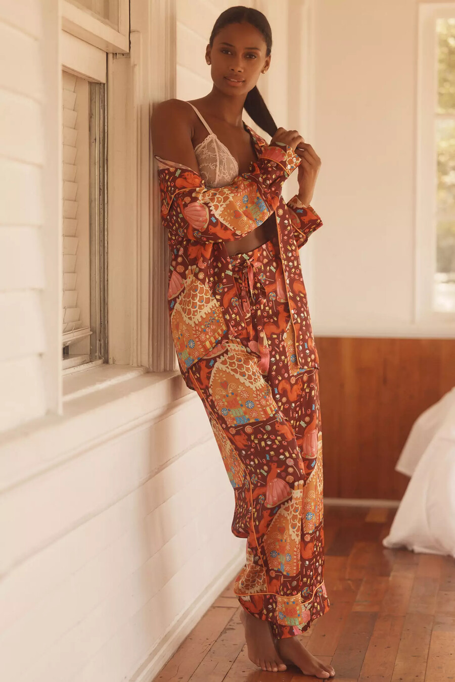 karen mabon sweet as a nut klassisk pyjamas set