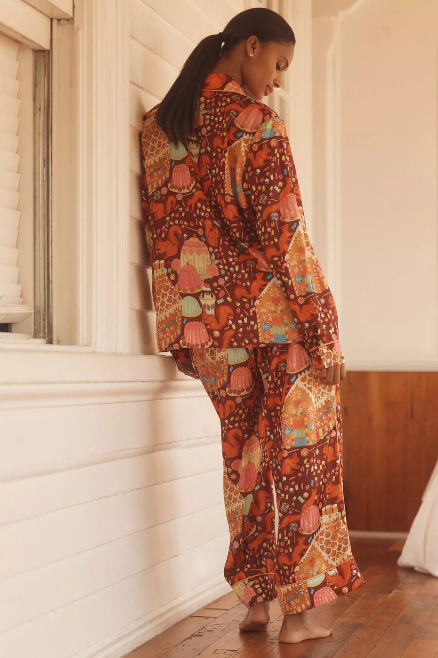 karen mabon sweet as a nut klassisk pyjamas set