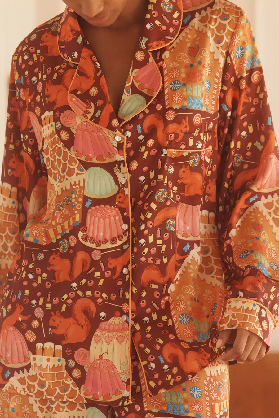 karen mabon sweet as a nut klassisk pyjamas set