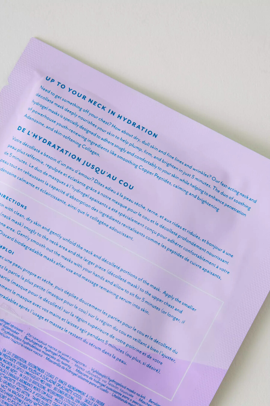 patchology firm believer hals- och dekolletagemask i 2 delar med hydrogel
