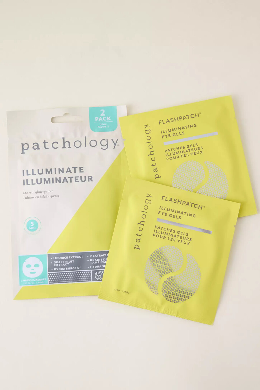 patchology glow getter illuminating face mask set
