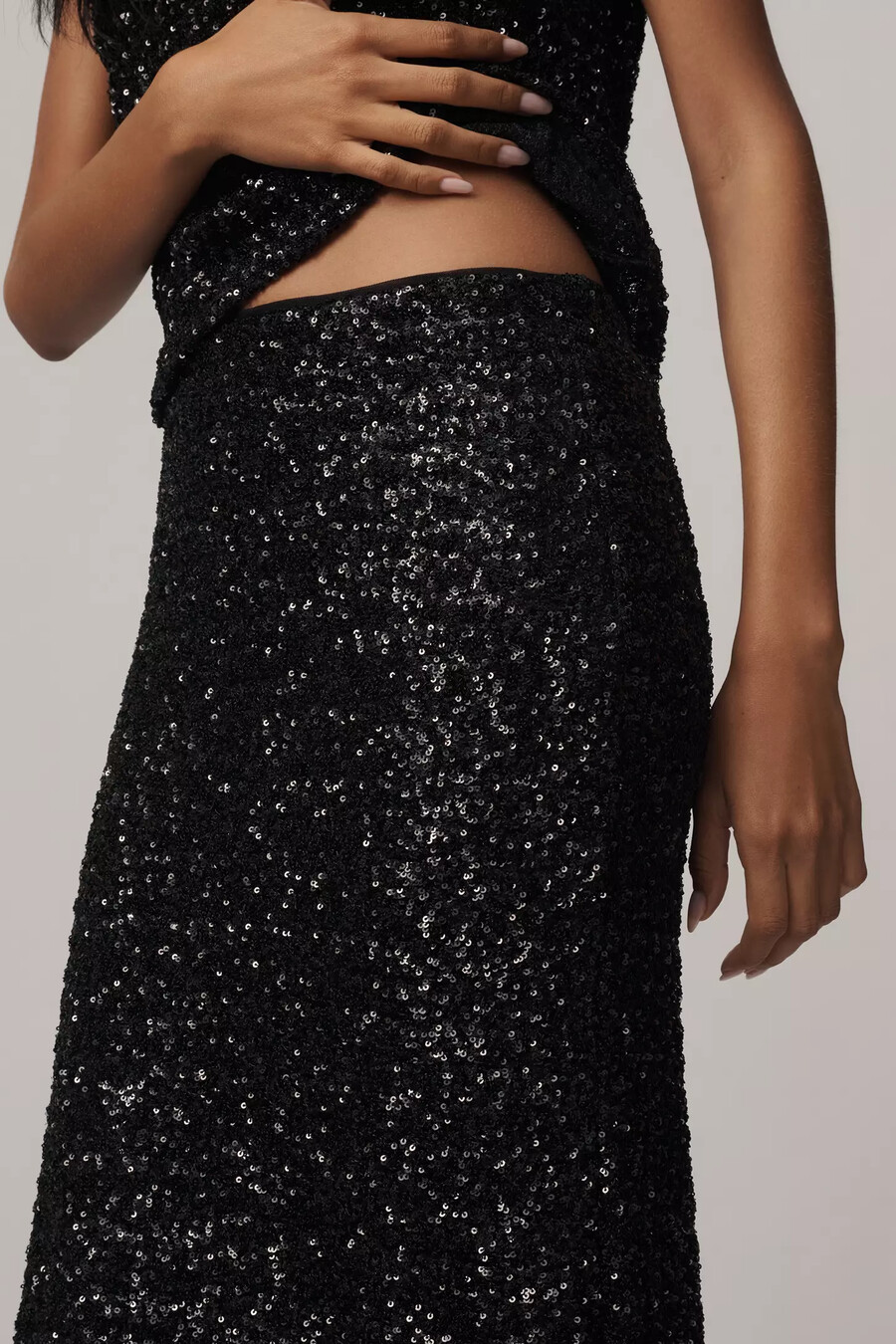 tilda maxi slip-kjolen paljettutgåva