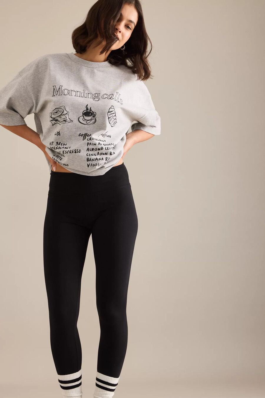 by anthropologie enfärgade leggings