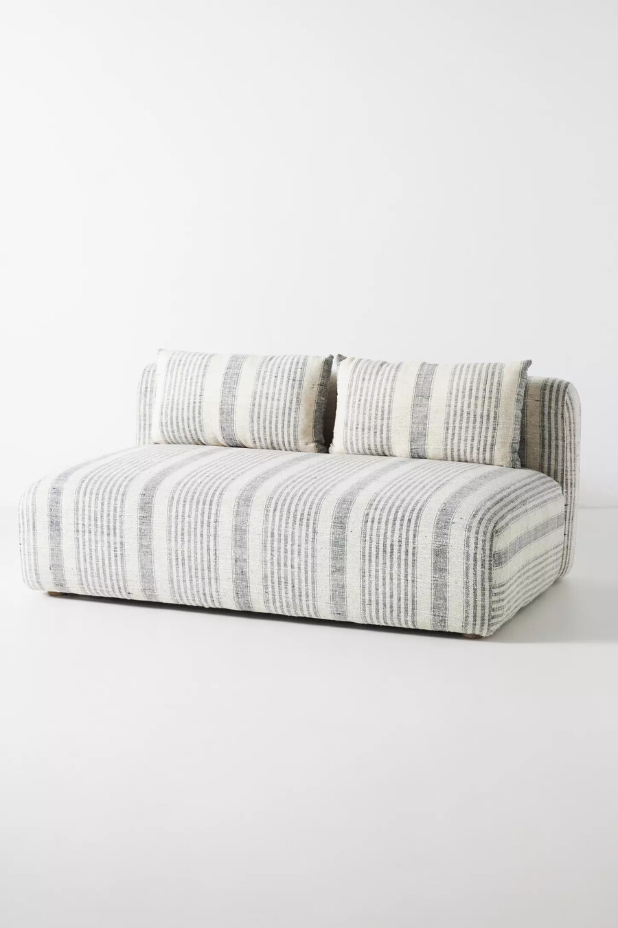 boro stripe kori modular armless soffa