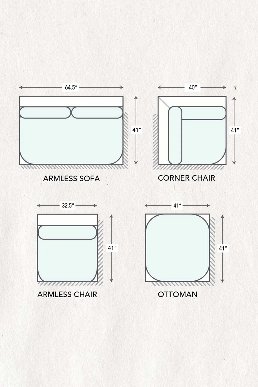vävd marija kori modular ottoman