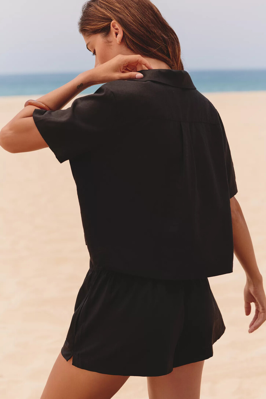 seafolly palermo crop top med knytband framtill
