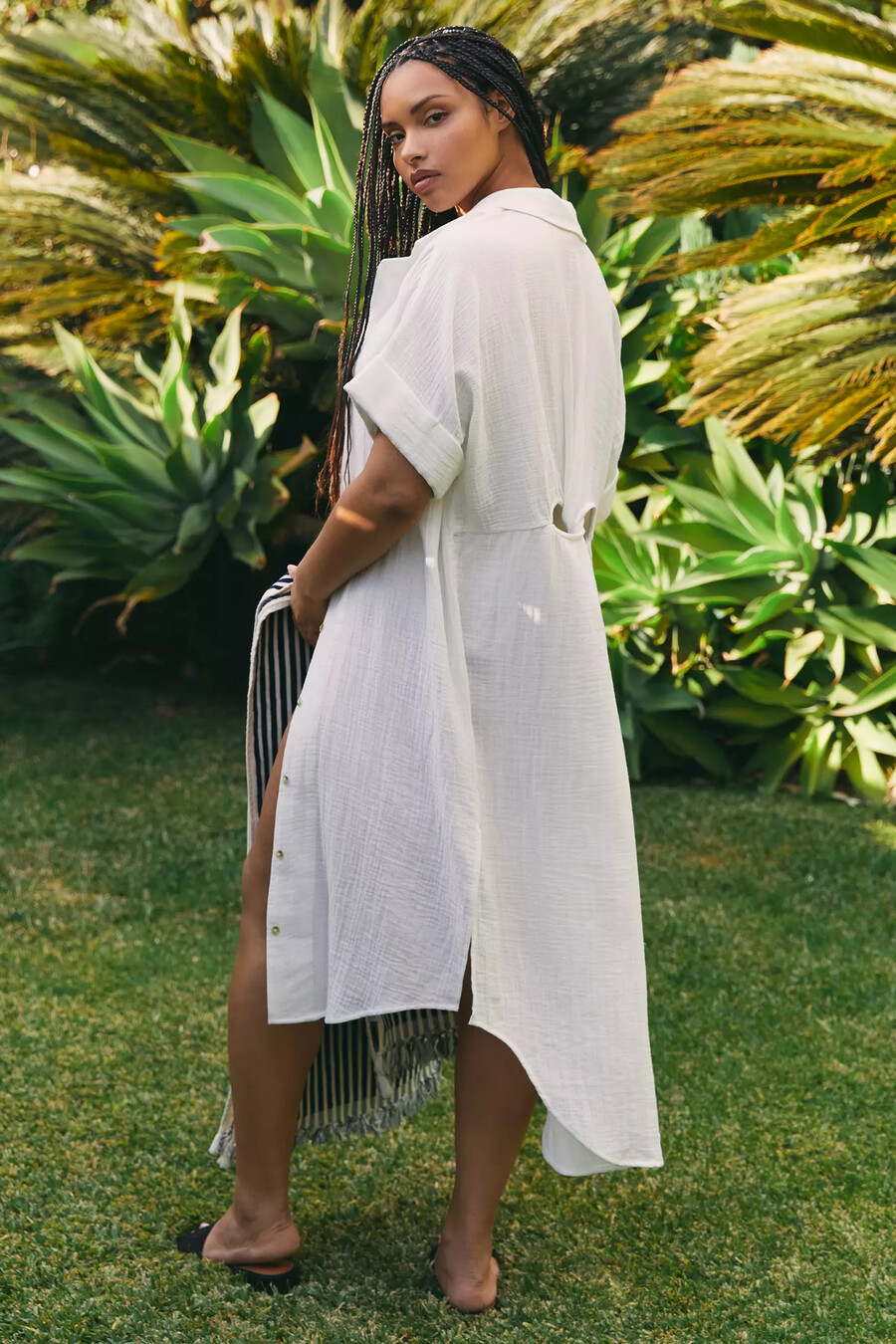 lucia sheer midi-klänningen från anthropologie