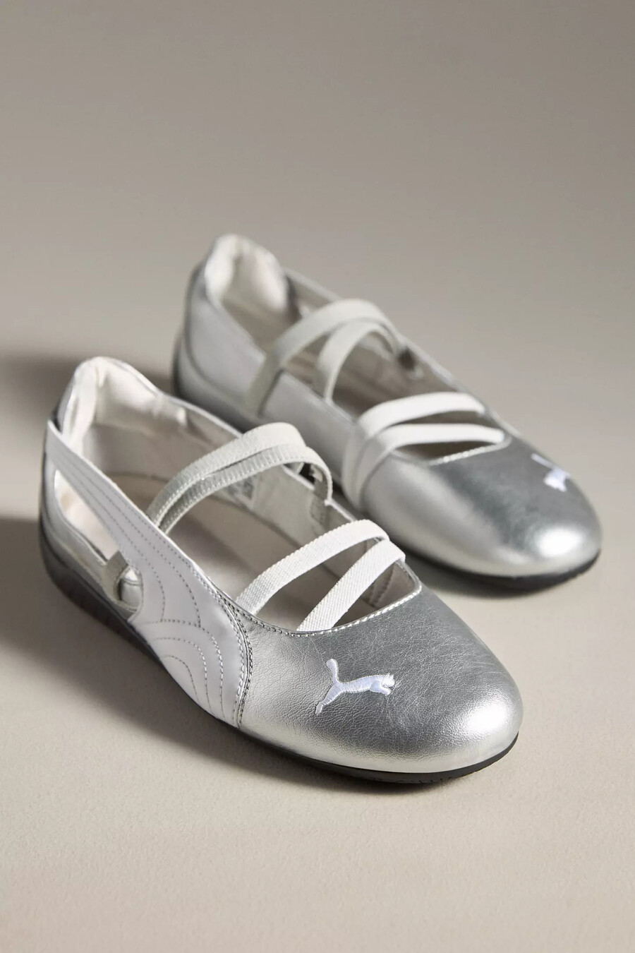 puma speedcat ballerinaskor i metallic