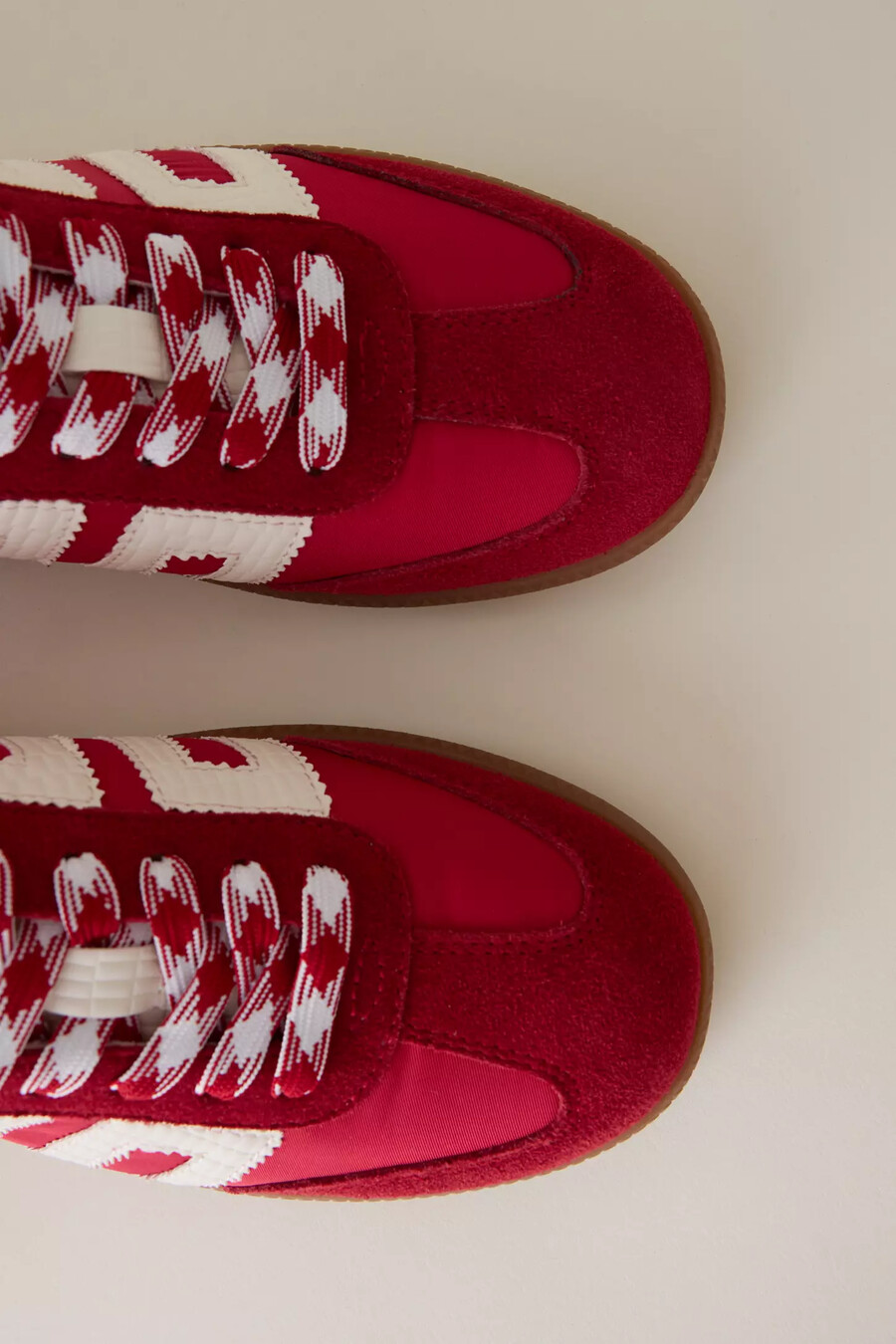 back 70 röda backless mule sneakers