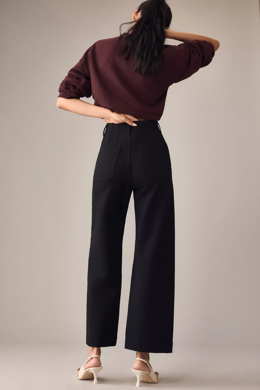 colette cropped wide leg-byxor från maeve ponte edition