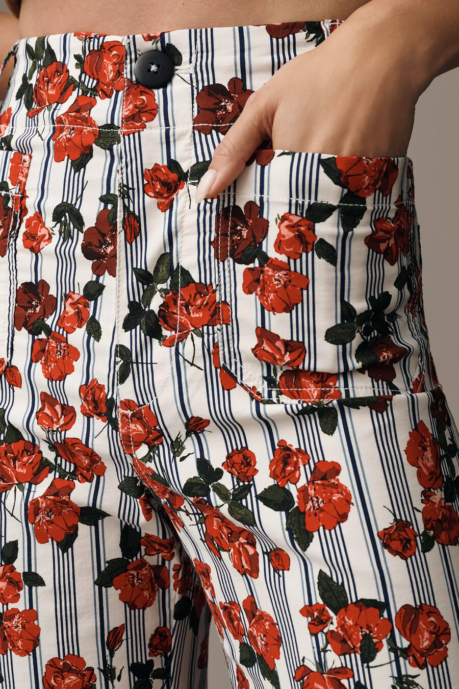 colette cropped wide leg-byxor från maeve magic fabric edition