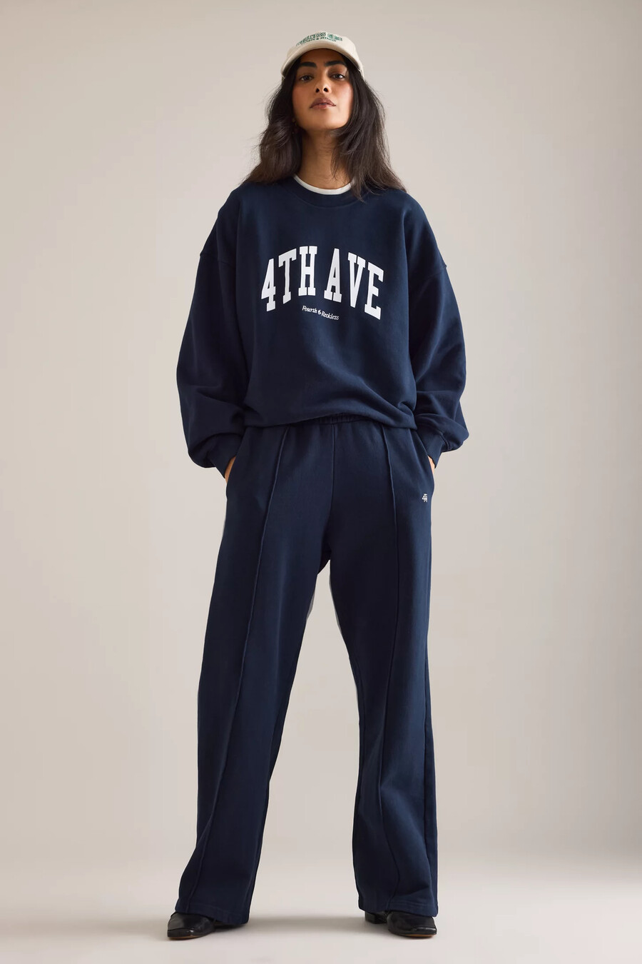 4th reckless fergie vida joggingbyxor i pintuck-modell