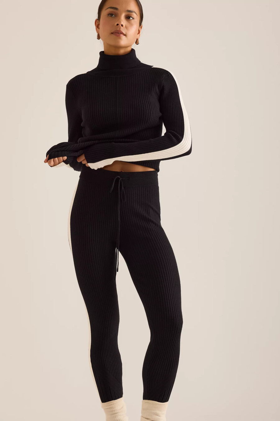 varley aiden stickade leggings