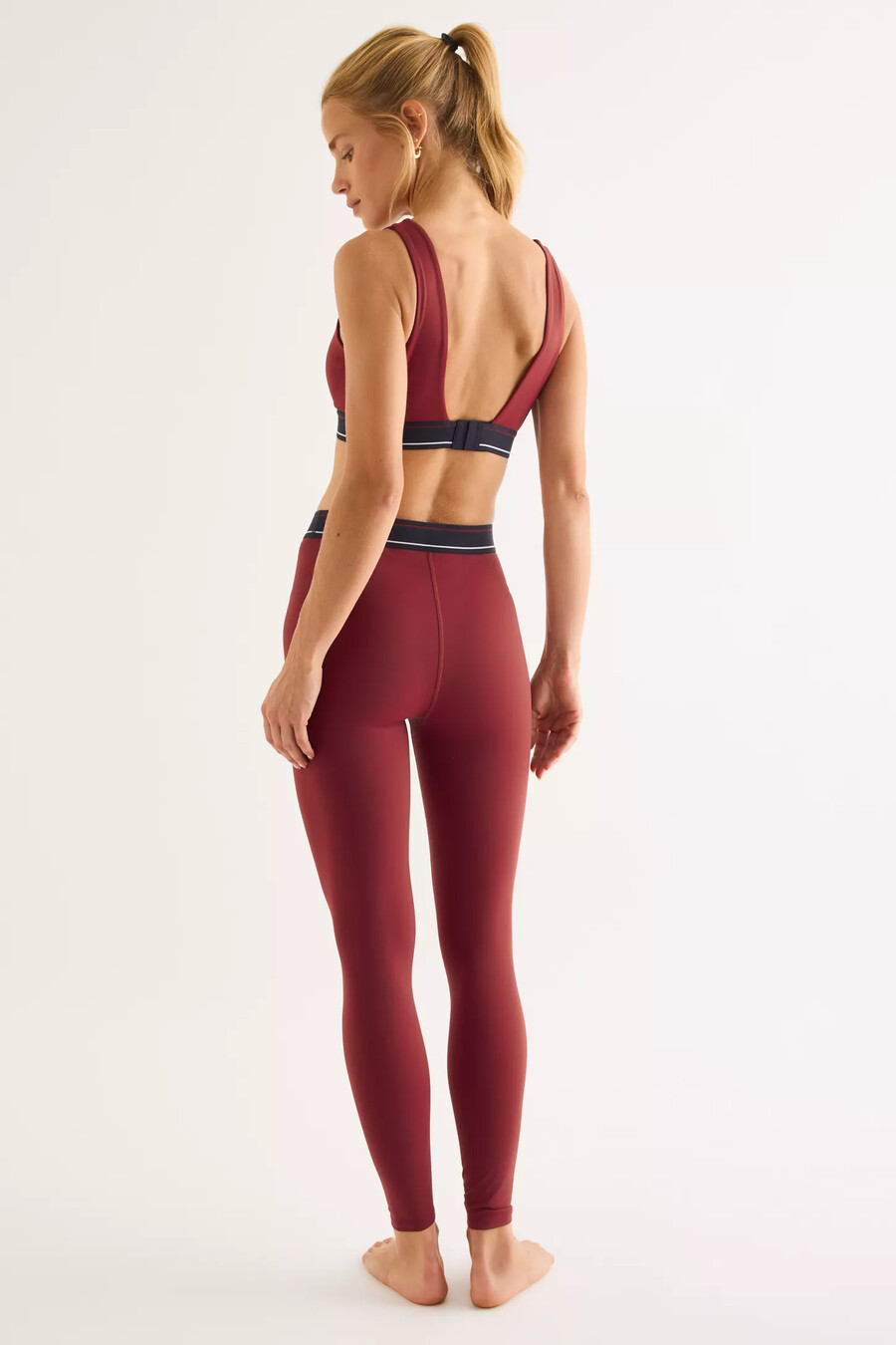 tala dayflex-leggings med logotyp och midjeband