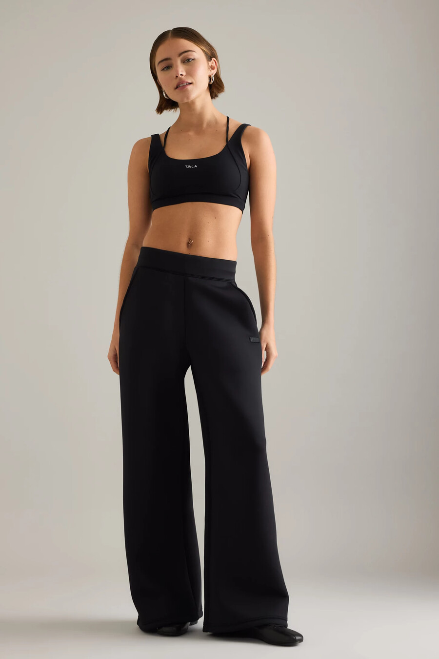 tala spacer joggingbyxor med vida ben