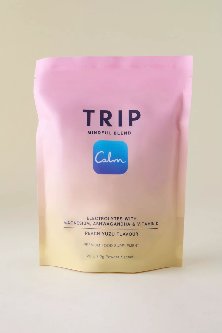 trip peach yuzu elektrolyter med vitaminer 20 påsar